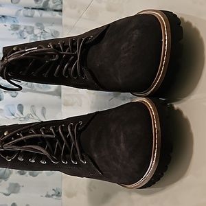 Brown ankle boots size 13